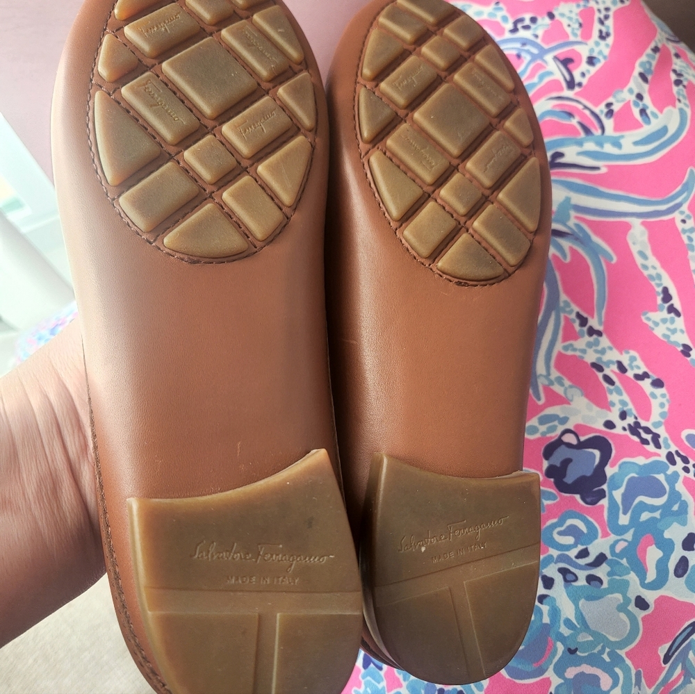 Salvatore Ferragamo Women's Brown Loafers - Picture 10 of 12